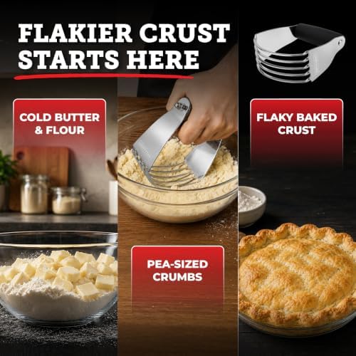Lightyear Dough Blender & Pastry Cutter - Stainless Steel Dough Cutter