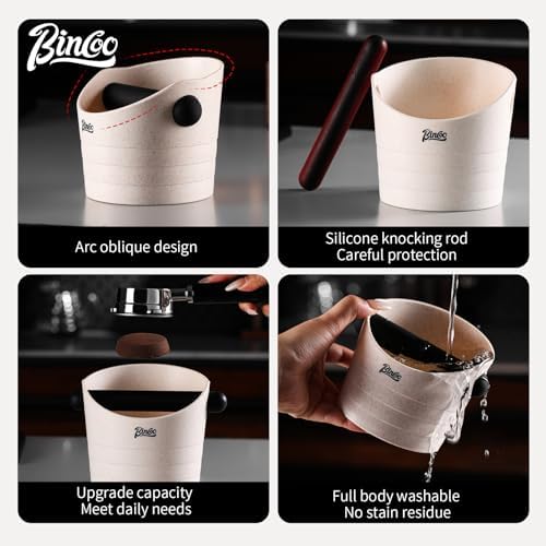 Bincoo Small Coffee Knock Box 4.5 Inch - 0.5L Espresso Knock Box