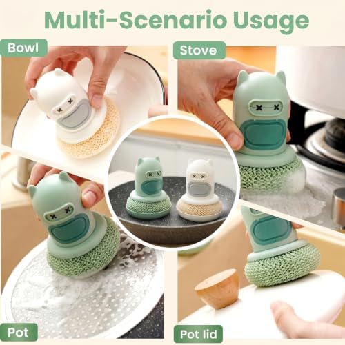 Refillable Soap Dispensing Dish Brush