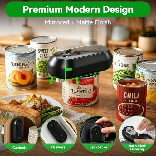 Electric Can Opener, Automatic Smooth Edge for Kitchen Seniors