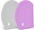 Silicone Dough Scraper with Stainless Steel Sheet, Curved Edge Flexible Bowl by SAPID