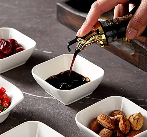 Lawei 12 Packs Ceramic Dip Bowls Set - 3 oz Condiments Server Dishes