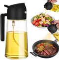 2-in-1 Oil Dispenser and Sprayer, 470ml, Black