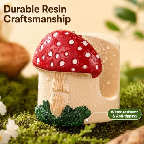 dgudgu Mushroom Kitchen Sponge Holder, Resin