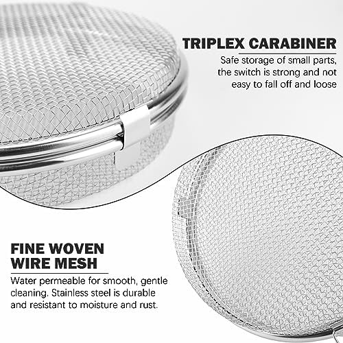 Stainless Steel Dishwasher Basket Round Mesh Storage Cutlery Basket