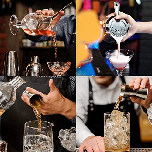 Cocktail Mixing Glass, veecom 18oz Crystal Mixing Glass Bartender Kit
