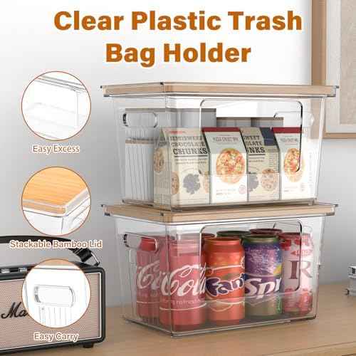 Trash Bag Dispenser, 2 Pack, Extra Large, 33Gal