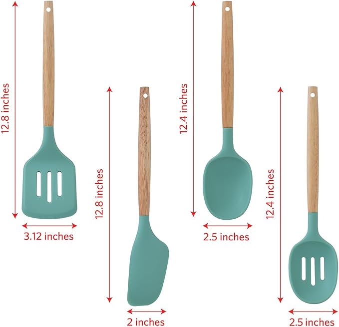 Glad Silicone Kitchen Utensils Set, and Spaghetti Server - Image 4