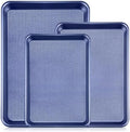 Vinino Baking Sheet Set of 3, Cookie Sheets For Baking with Square