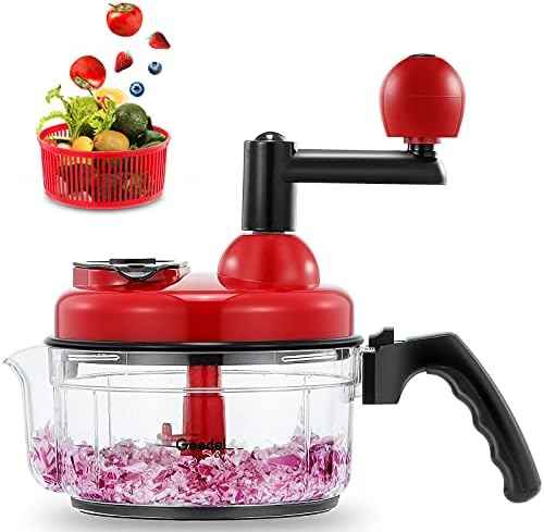 Geedel Large Food Chopper Vegetable Chopper, Manual Food Processor, 3 Cups