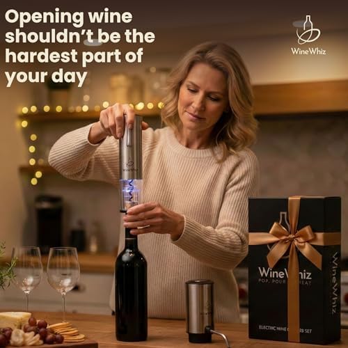 Electric Wine Aerator & Opener Set with Accessories, Rechargeable