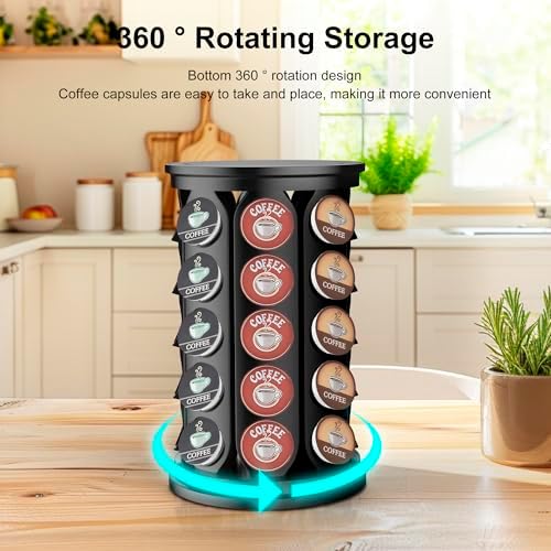 CEHNCEH K Cup Holder, 40 Pods, Black