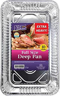 Aluminum Pans Full Size, Large Disposable Roasting & Baking Pan