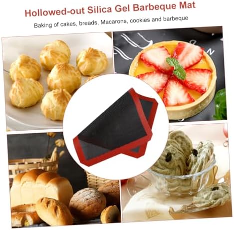 Silicone Macaron Baking Mat with Glass Fiber Mesh for Oven Racks