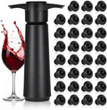 48 Pcs Wine Saver Pump with Vacuum Bottle Stoppers, Resealable