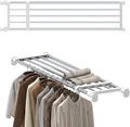 Hershii Tension Shelf Expandable Rod Closet System Heavy Duty Clothes Hanger by FineLivingStartingwithaHome