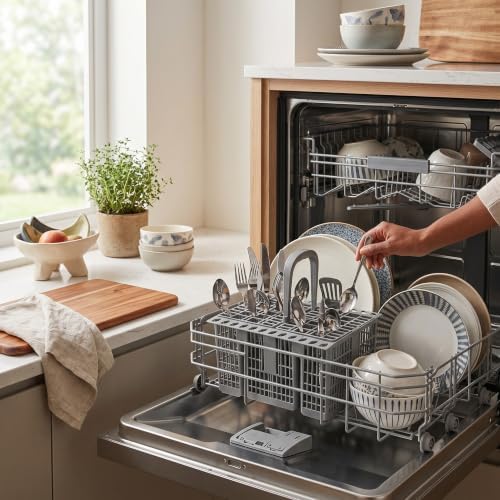GOWENIC Dishwasher Cutlery Basket Kitchen Storage Gifts Organizer