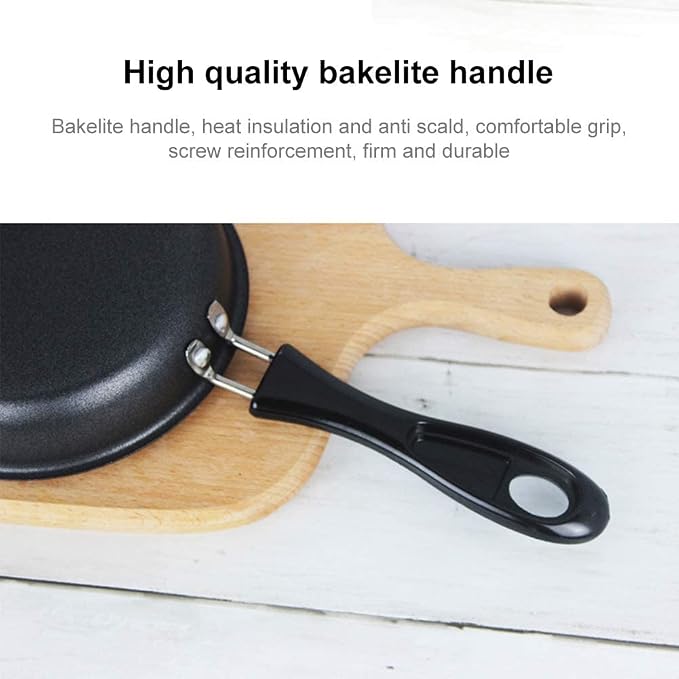 One Egg Frying Pan, Mini Induction Frying Eggs Pan, 4.7" Single Egg Durable - Image 3