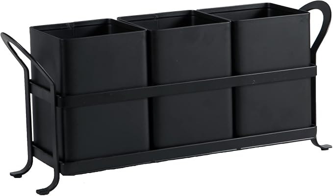 NelyBet Flatware, Kitchen Utensil & Silverware Caddy Organizer Bin Holder - Image 7