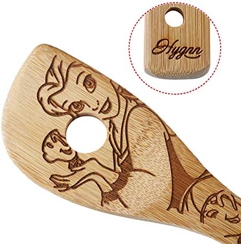 Beauty and the Beast Burned Wooden Spoons Cooking &Serving Utensils