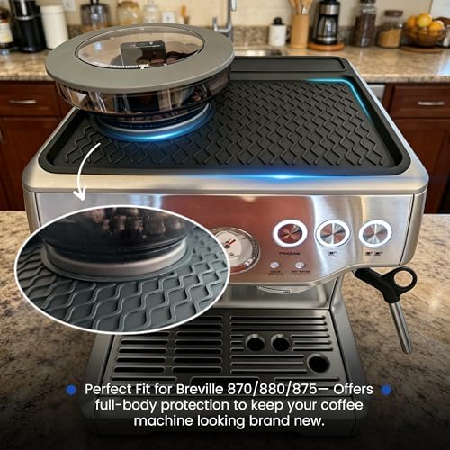 3-in-1 Silicone Mat for Breville Espresso Machine 870/880