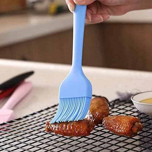 Silicone Basting Brush Set of Two Heat Resistant Long Handle Pastry
