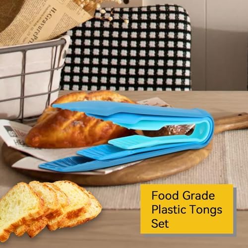3 Sizes Bread Tongs, Blue