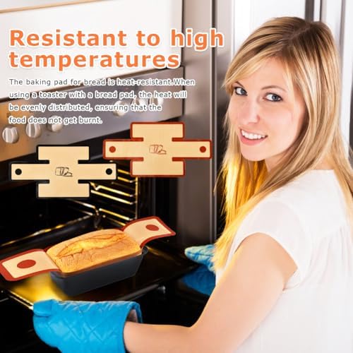 4 Pack Silicone Bread Loaf Pan Liners, Non-stick & Heat Resistant