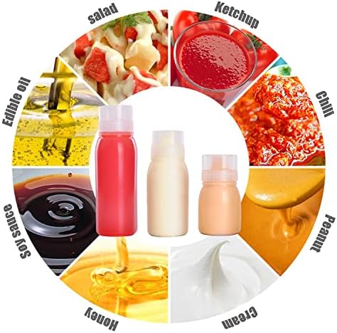 Condiment Porous Squeeze Bottles, Small Salad Dressing & Sauce
