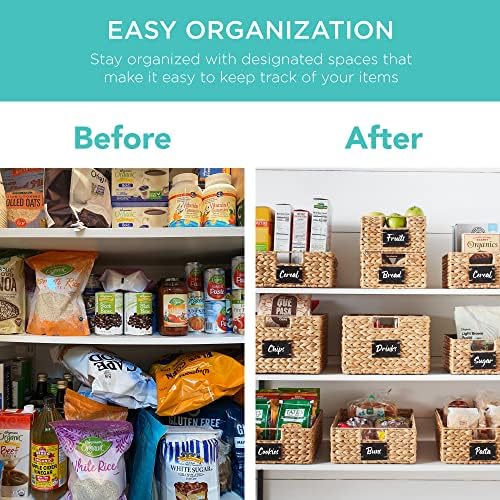 Best Choice Products Pantry Baskets, Set of 4, 16x12in