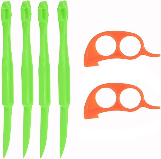 Soft Home Premium Plastic Orange Peeler Lemon Citrus Peel Cutter Vegetable - Image 6