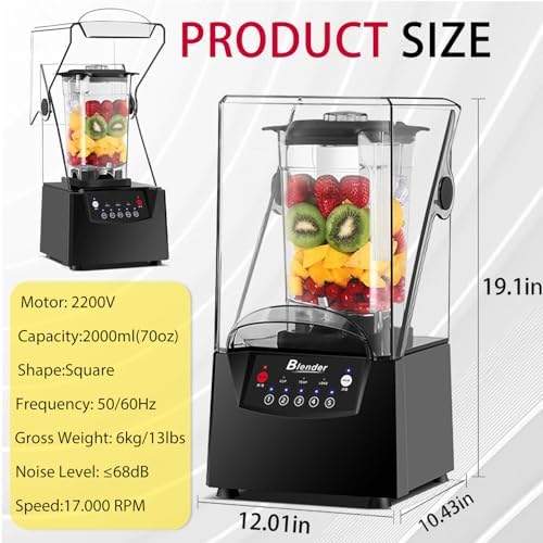 Jug Blender for Smoothies, 2L, 2200W