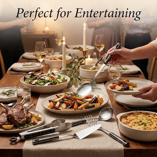 Stainless Steel Metal Serving Utensils Set