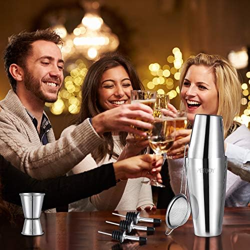 Cocktail Shaker Set, 16 Piece Bartender Kit, Cocktail Shaker