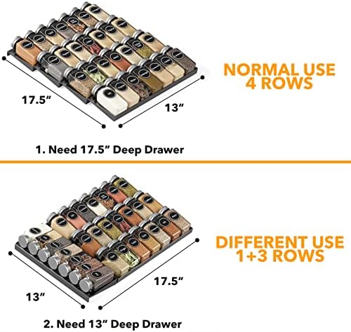 SpaceAid Bamboo Drawer Dividers with Inserts and Labels, 6 Dividers