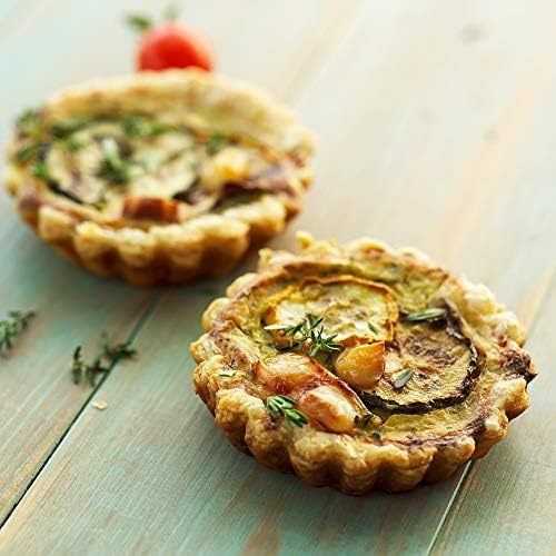Fox Run Set of 6 Loose Bottom Mini Tart and Quiche Non-Stick Baking
