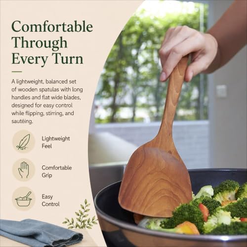 FAAY 3-in-1 Teak Wood Spatula Set