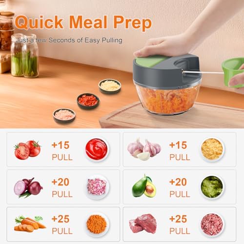 Ibergrif Manual Onion Slicer Multi Chopper with Pulley