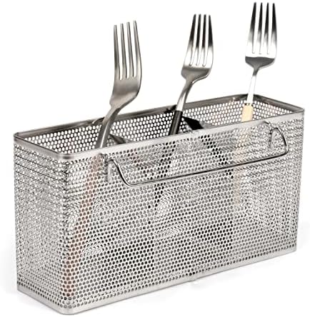 LENITH Kitchen Utensil Chopsticks Perforated Holder with Hooks - 304