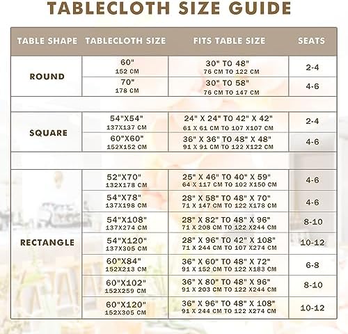 Nasitos Waterproof Clear Table Cover Protector 2 Pcs 60x84 in