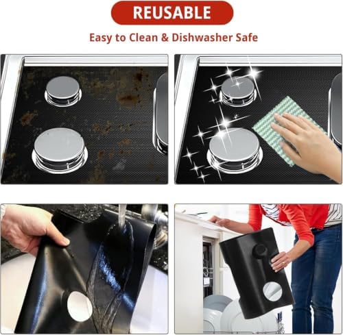2 Pack Stove Covers, Gas Range Protectors for Samsung Gas Range Stove
