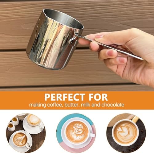 Butter Warmer Turkish Coffee Pot Milk Warmer Pot 18/10 Stainless Steel