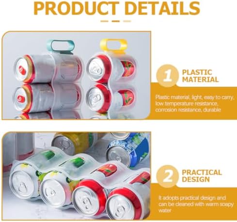 3-Piece Soda Can Organizer for Refrigerator