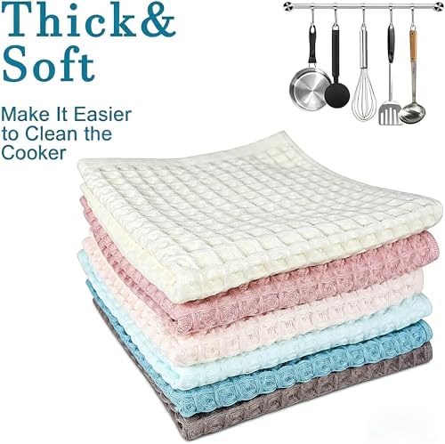 vfaejll Kitchen Towels Set 6 Pack, 100% Cotton Waffle Weave Dish