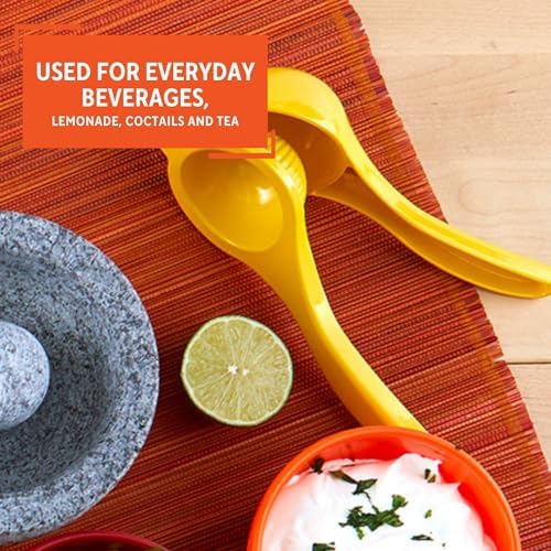 IMUSA Lime or Lemon Manual Squeezer, Yellow