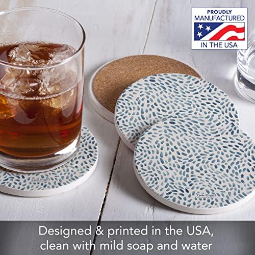 Thirstystone Drift Marks 4 Pack Absorbent Stone Coasters