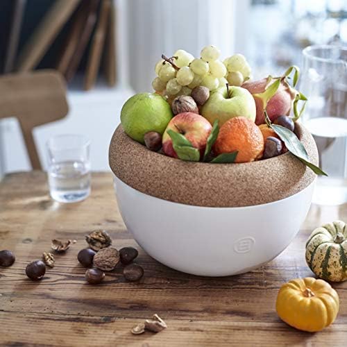 Emile Henry Deep Fruit & Vegetable Storage Bowl, 10.6" x7.3” Burgundy