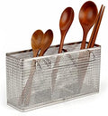 LENITH Kitchen Utensil Chopsticks Perforated Holder with Hooks - 304