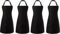 Tosewever 4 Pack Adjustable Bib Apron Waterdrop Resistant Apron by Tosewever