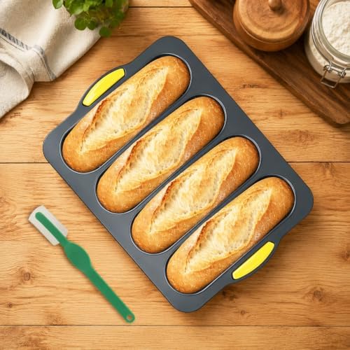 2 Pcs Non-Stick Perforated Baguette Pan